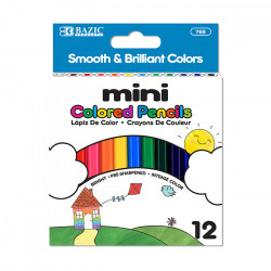 Bazic 12 Mini Color Pencil