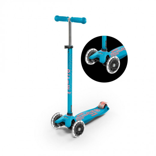 Mini Micro Deluxe LED Scooter, Aqua