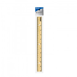 Bazic Wooden Ruler ,30cm