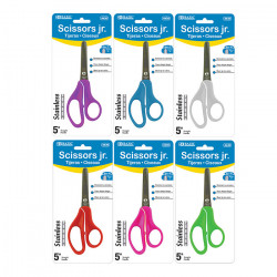 Bazic Blunt Tip School Scissors ,Assorted Colors