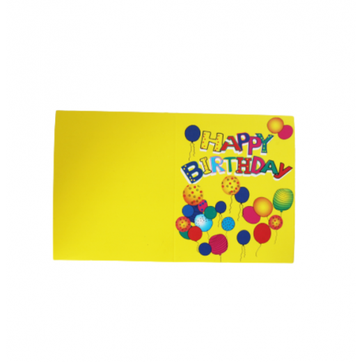 بطاقات دعوة عيد ميلاد سعيد مع تصميم وجه سعيد باللون الاصفر، 10 بطاقات