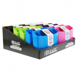 Bazic Magnetic Storage Box, Assorted Colors 1 PCS