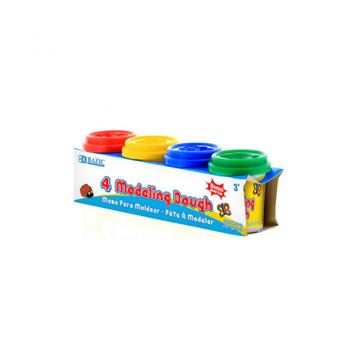 Bazic Multi Color Modeling Dough (4/pack)