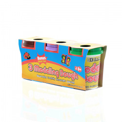 Bazic Multi Color Modeling Dough (3/pack)