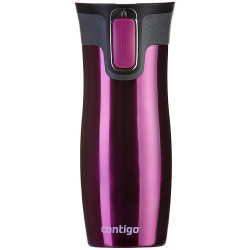 Contigo Autoseal West Loop Vacuum Insulated Stainless Steel Travel Mug 470 ml, Raspberry