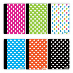 Bazic Polka Dot Poly Cover Note Book