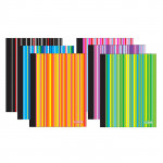 Bazic Stripes Composition Book , Assorted Colors