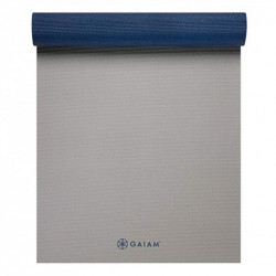 Gaiam 6mm Premium 2-color Yoga Mat Icy Frost