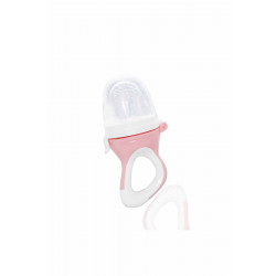 Babyjem silicone tipped fruit vegetable feed ring pink