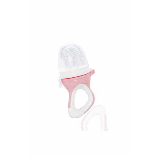 Babyjem silicone tipped fruit vegetable feed ring pink