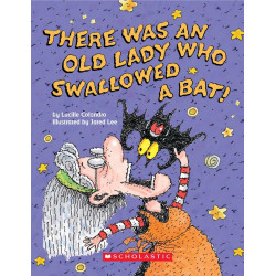 Scholastic There Was An Old Lady Who Swallowed A Bat! (A Board Book) Book