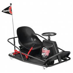 Razor Crazy Cart Xl , Black and Red