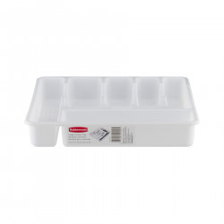 Rubbermaid Large Cutlery Tray, White