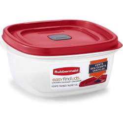 Rubbermaid EasyFindLids Food Storage Container, 1.2 L