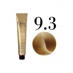 Fanola Oro Puro Hair Coloring Cream, Very Light Blonde Golden no.9.3