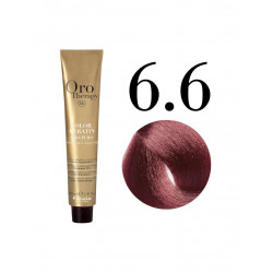 Fanola Oro Puro Hair Coloring Cream, Dark Blonde Red no.6.6