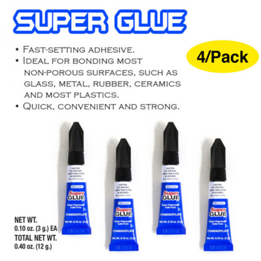 Bazic Super Glue,3g  (4/Pack)