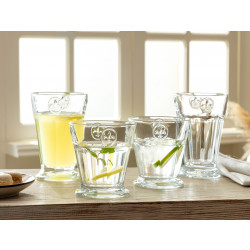 Madame Coco Florentine Water Glass With 4 Glasses - 230 Ml