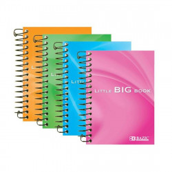 Bazic Premium Spiral Fat Book, Assorted