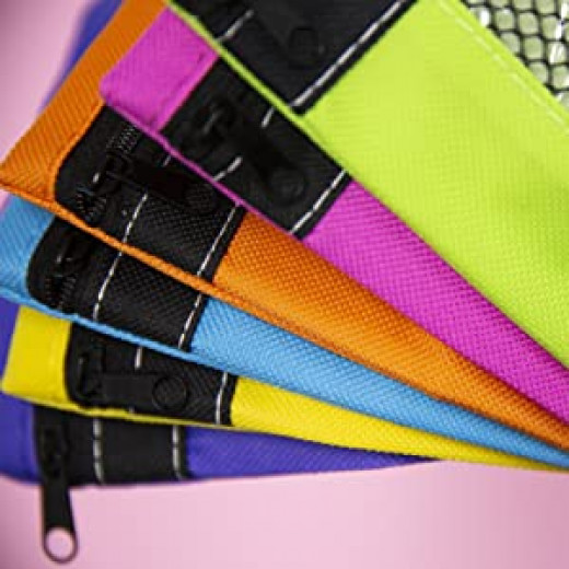 حقيبة أقلام رصاص مع منفذ بألوان متعددة  من بازيك