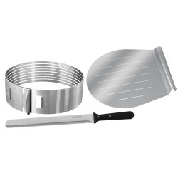 Zenker Cake Set With Cake Knife And Cake Base Cutter 26 / 28 Cm