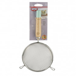 Dr.Oetker "Retro" Sieve With Wooden Handle, Light Green/Brown/Silver, 14X28 cm