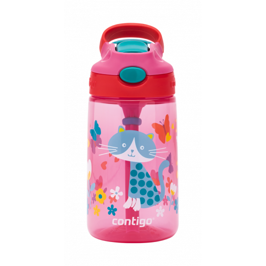 Contigo Autoseal Kids Gizmo Flip 420 ml, Cherry With Cat