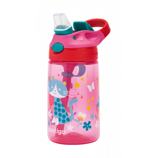 Contigo Autoseal Kids Gizmo Flip 420 ml, Cherry With Cat