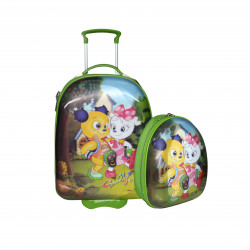 Bears School Bag Set, Green