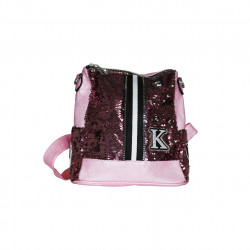 Little Shoulder Shining Sequin Bag For Girls ,Pink, 20*18 cm