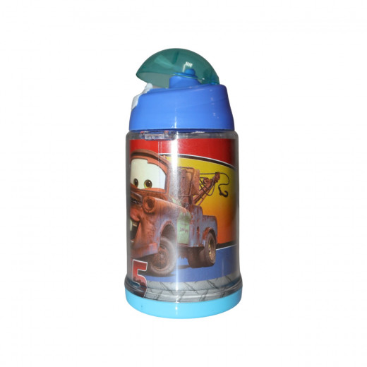 Cars Straw Water Bottle, Blue, 600ml