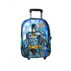 Bat Man School Trolley Bag For Kids, Black