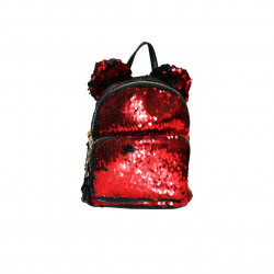 Little Fashionable Glittery Bag Pack For Girls ,Red , 20*18 cm