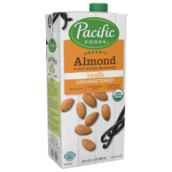 Pacific Foods Organic Unswetend Almond Vanilla 907ml