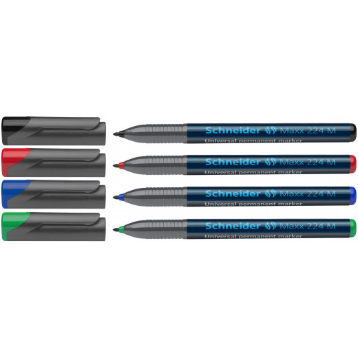 Schneider Maxx Permanent Universal Marker - 1.0 mm - 4 pcs/packaging