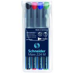 Schneider Maxx Permanent Universal Marker - 1.0 mm - 4 pcs/packaging