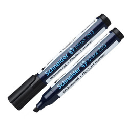 Schneider Maxx 293 Whiteboard Markers - Black - 2+5 mm