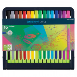 Schneider Line-Up Box Of Colors Of 16 Fineliner - 0.4 mm