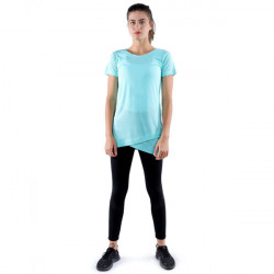 RB Women's Crossover T-Shirt, Medium,  Light Aquamarine