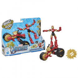 Marvel Bend & Flex, Flex Rider Iron Man & 2-In-1 Motorcycle