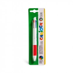 Carioca Penna 4 Colori Blister 1 Pz