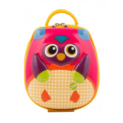 Oops Take Away Lunch Bag for Babies, Mr. Wu Owl Design, Pink Color