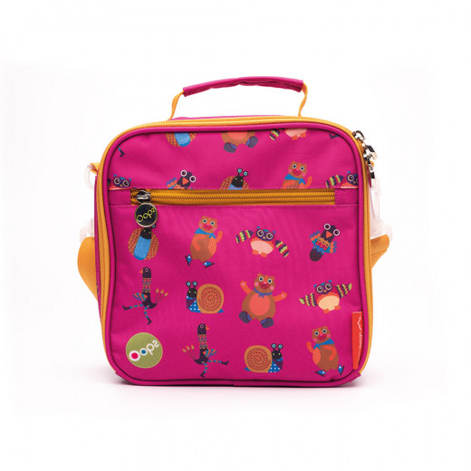 Oops Bag Lunchbox With Raincoat And Overshoes Forest, Pink Color