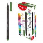 Maped Graph"Peps Felt Tipped Pens, Green Golf