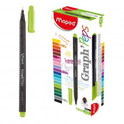 Maped Graph'Peps Fineliner 0.4mm Apple Green, 1 Piece