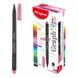 Maped Graph'Peps Fineliner 0.4mm Lovely Pink, 1 Piece