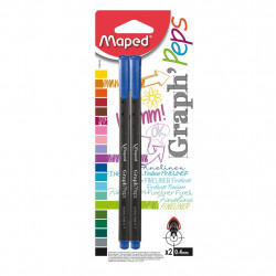 Maped Graph'Peps Fineliner Pen Black/Blue