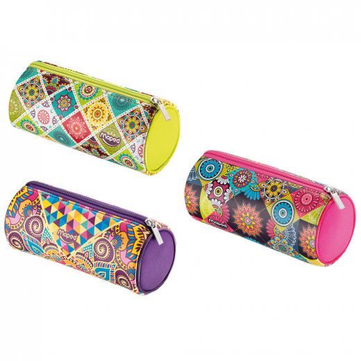 Maped Tube Neoprene Pencil Case, Mosaic, Assortment