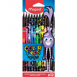 Maped Colour Pencils Monster ,12 Pieces