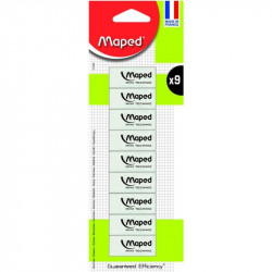 Maped Maped Eraser (White - Plastic) , 9 Pisces